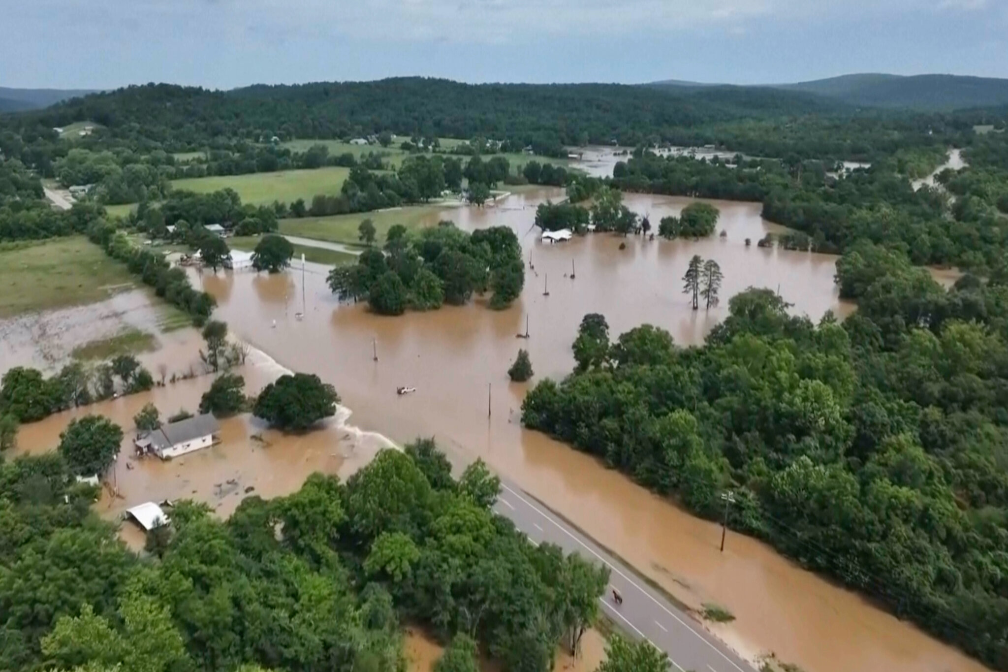 Black Hawk Helicopters Rescue Hundreds From Summer Camp During Floods