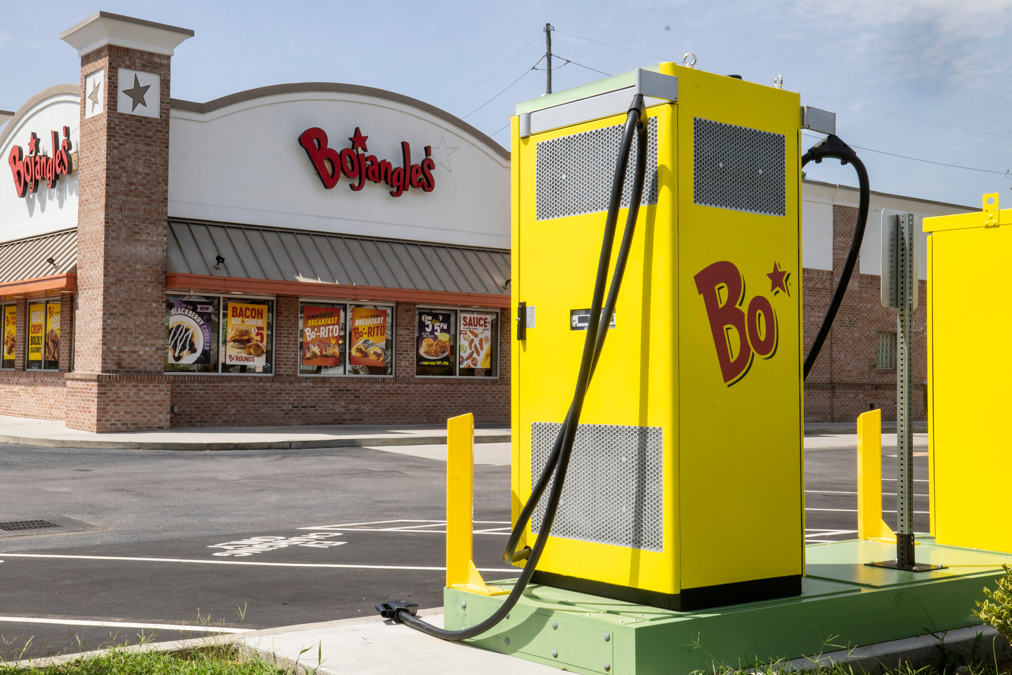 How About an E.V. Charge With That Fried Chicken?