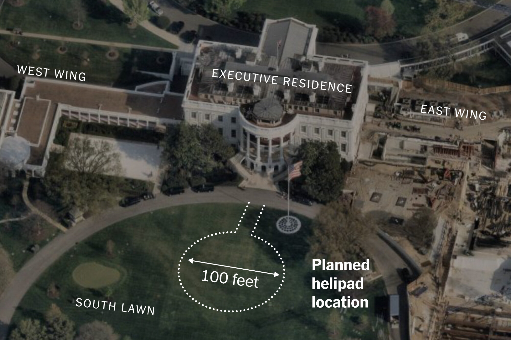Trump Is Building a White House Helipad. He Sought No Approvals.