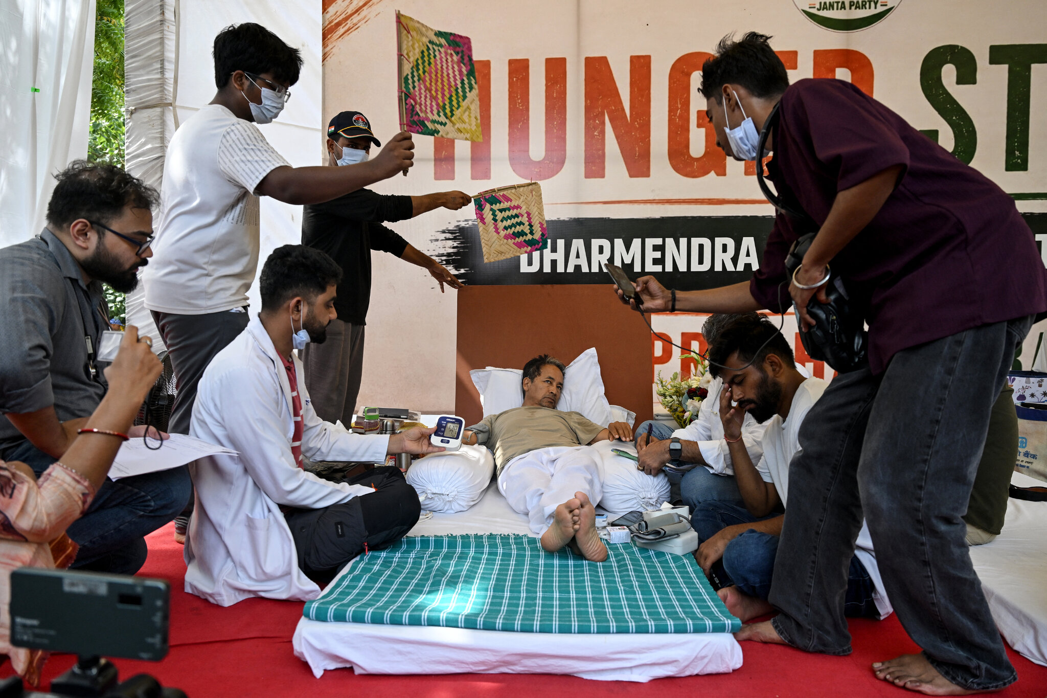 A 59-Year-Old Hunger Striker Joins a Gen Z Protest Movement in India