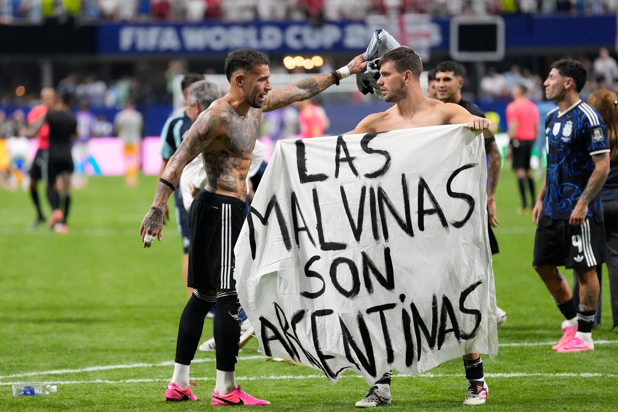 An Argentine Banner Showed Its England Win Was About More Than Sports