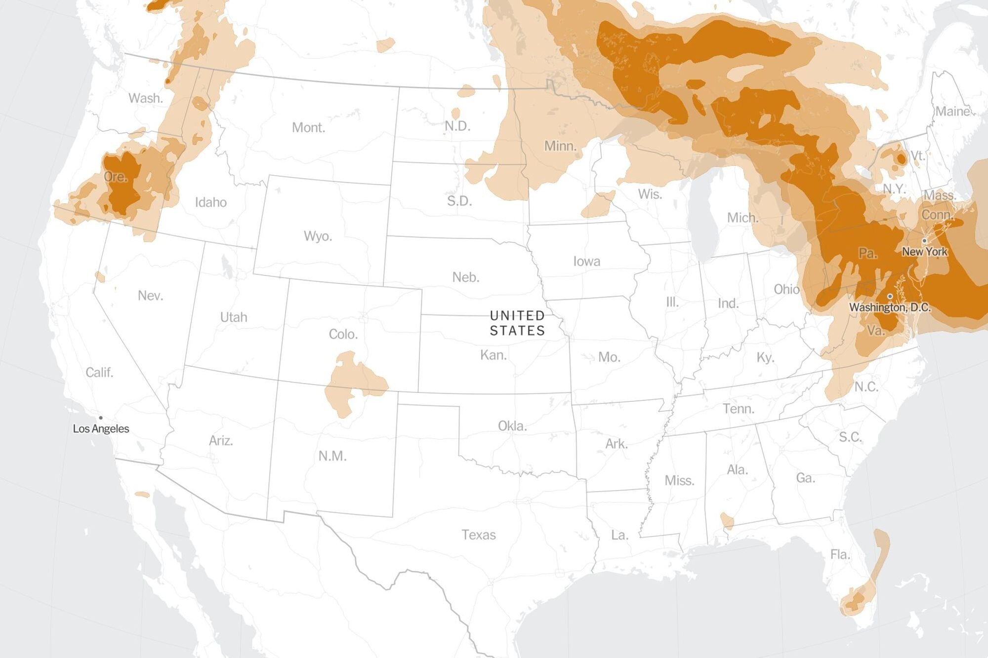 Maps: Tracking Air Quality and Smoke From Wildfires in Canada and the U.S.