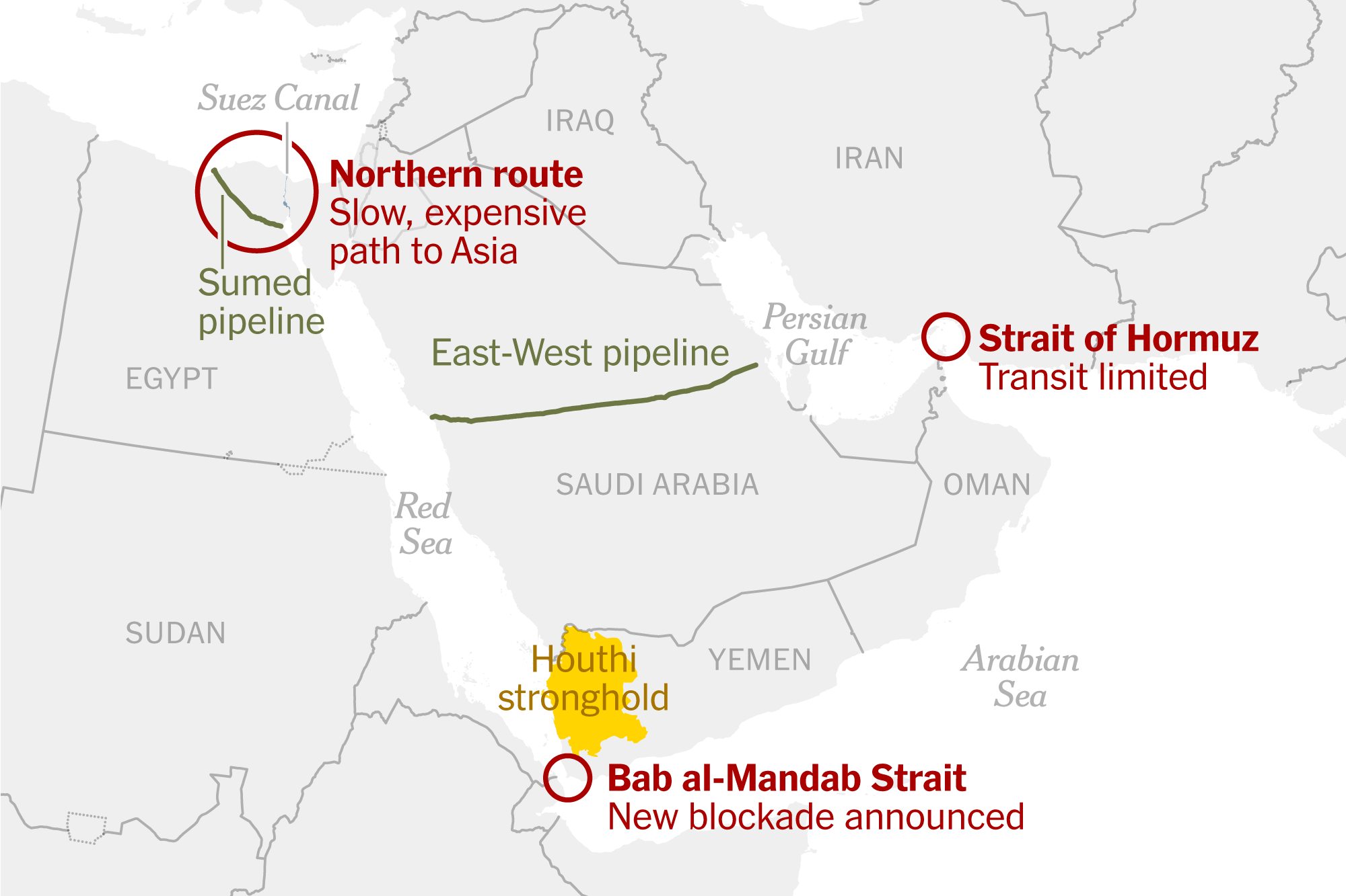 See How Houthis Put the Red Sea at Risk as an Alternative Oil Route