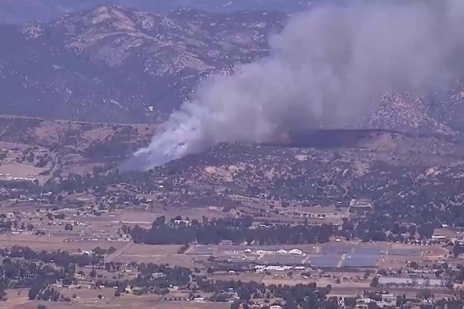 Fire in San Diego County Prompts Evacuation Orders