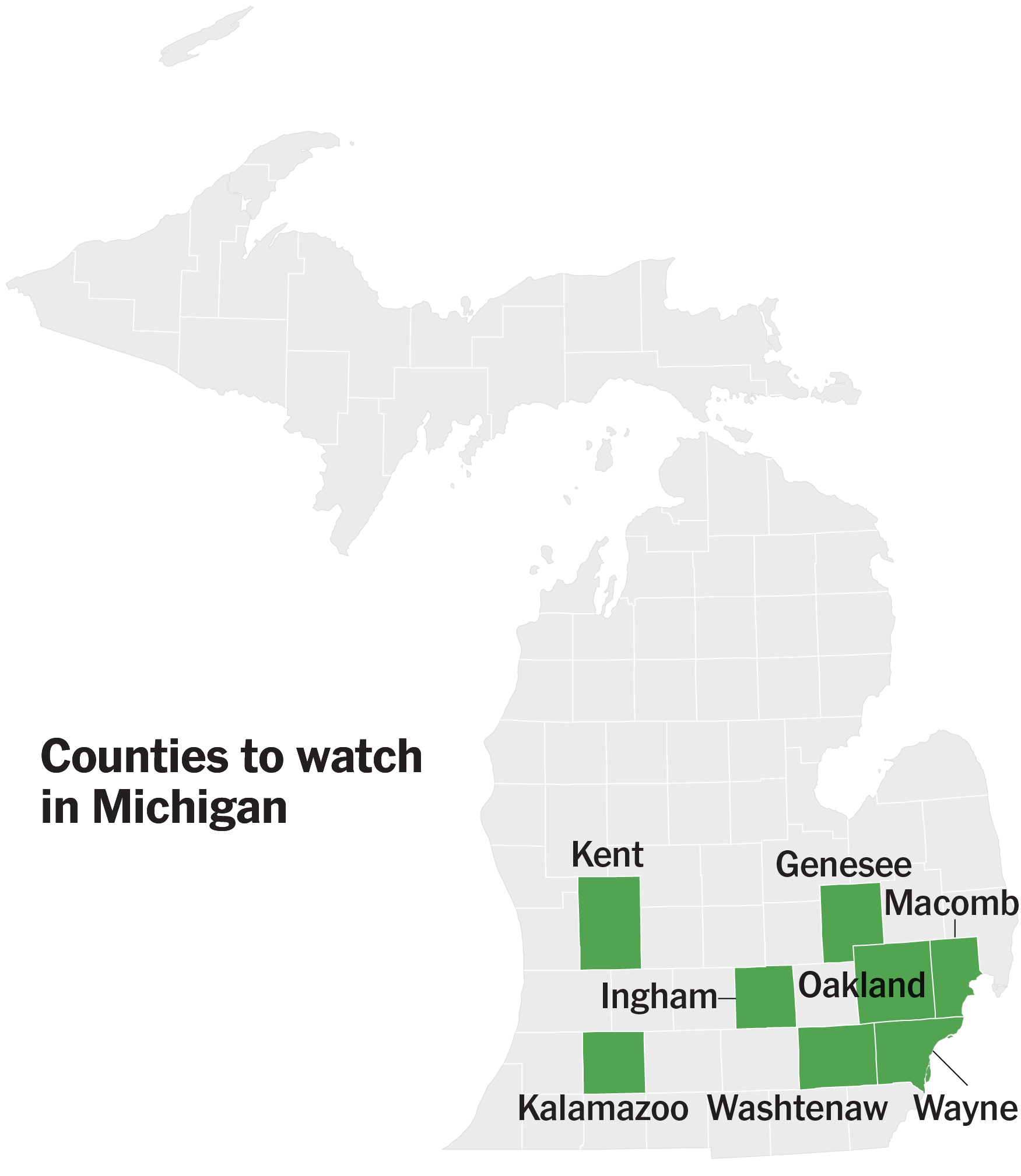 Counties to Watch in Michigan’s Democratic Senate Primary