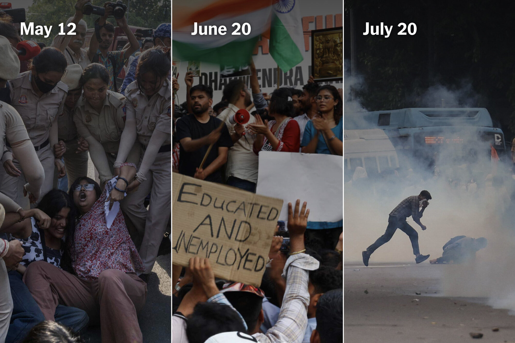 Timeline: How a College Test Scandal Grew Into a Youth Movement in India