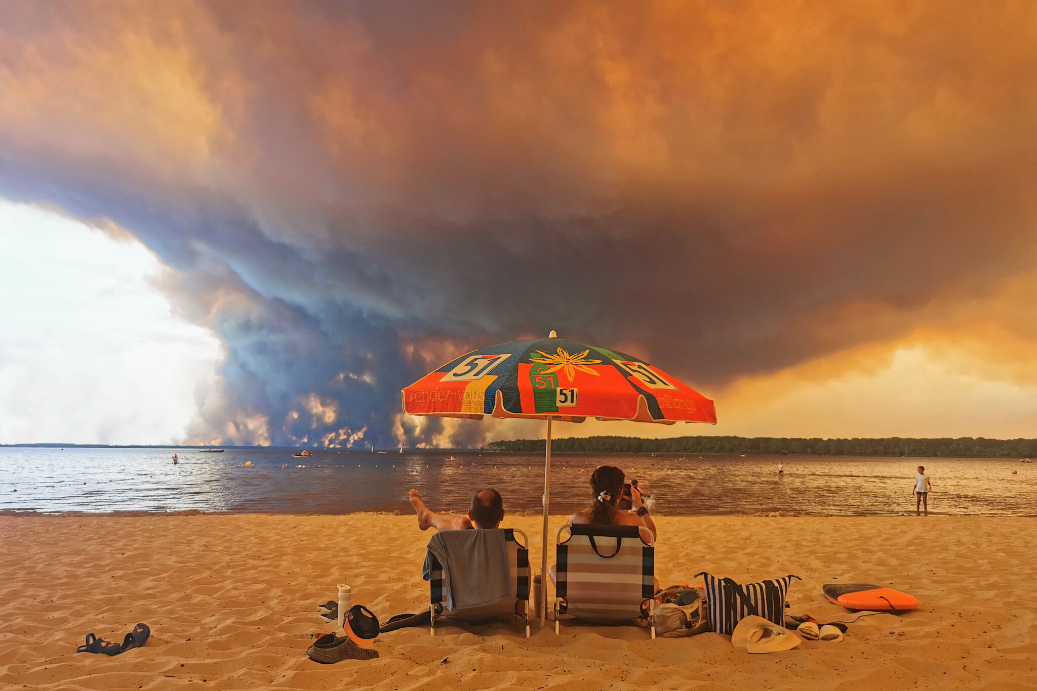 Wildfire Smoke Chokes Skies in Spain and France