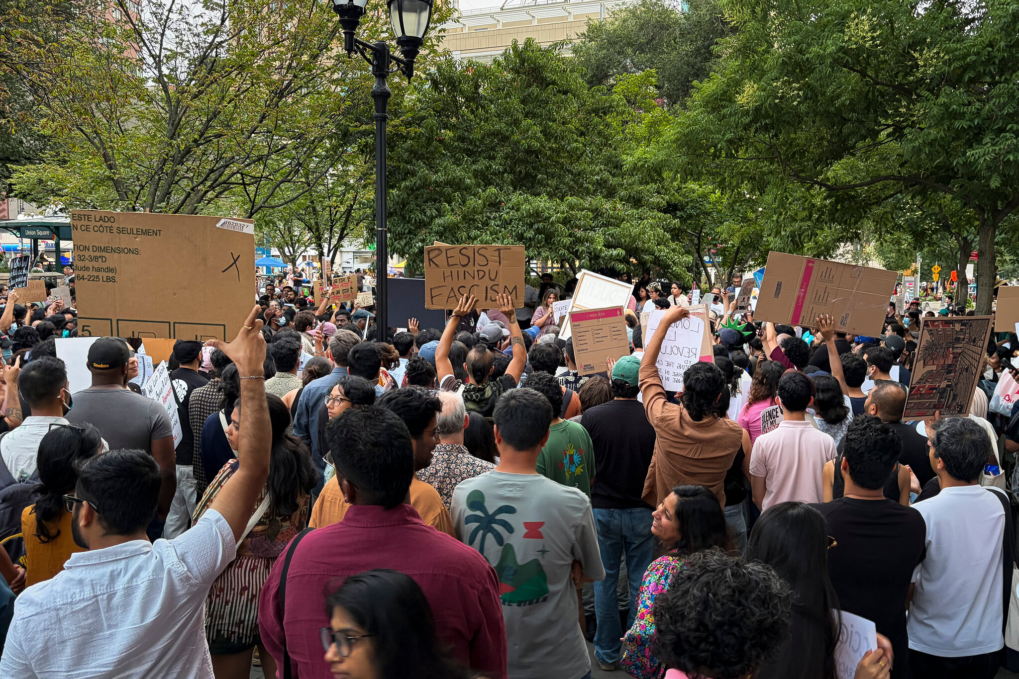 The Indian Diaspora in New York Joins the ‘Cockroach Party’ Protests