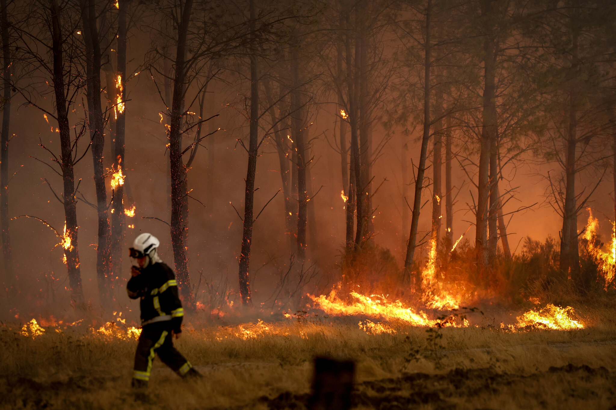 In France’s Evacuation Zones, Some Residents Stay to Help Save Homes