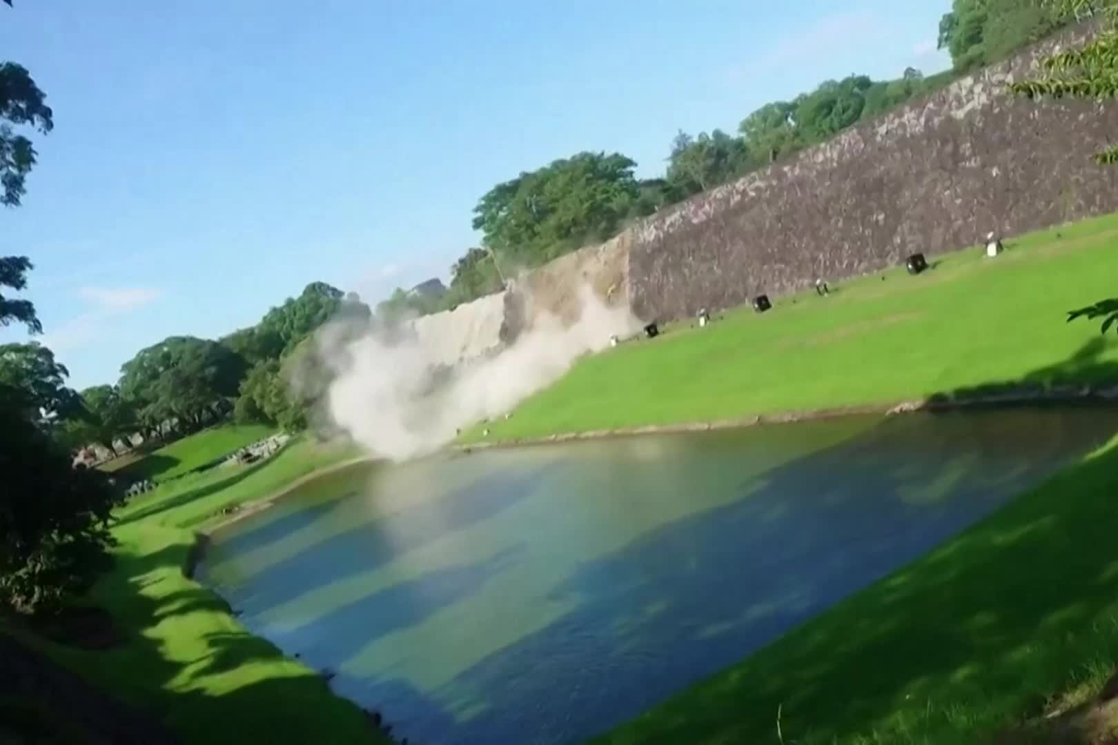 Kumamoto Castle, a Famed Landmark, Is Damaged in the Japan Earthquake