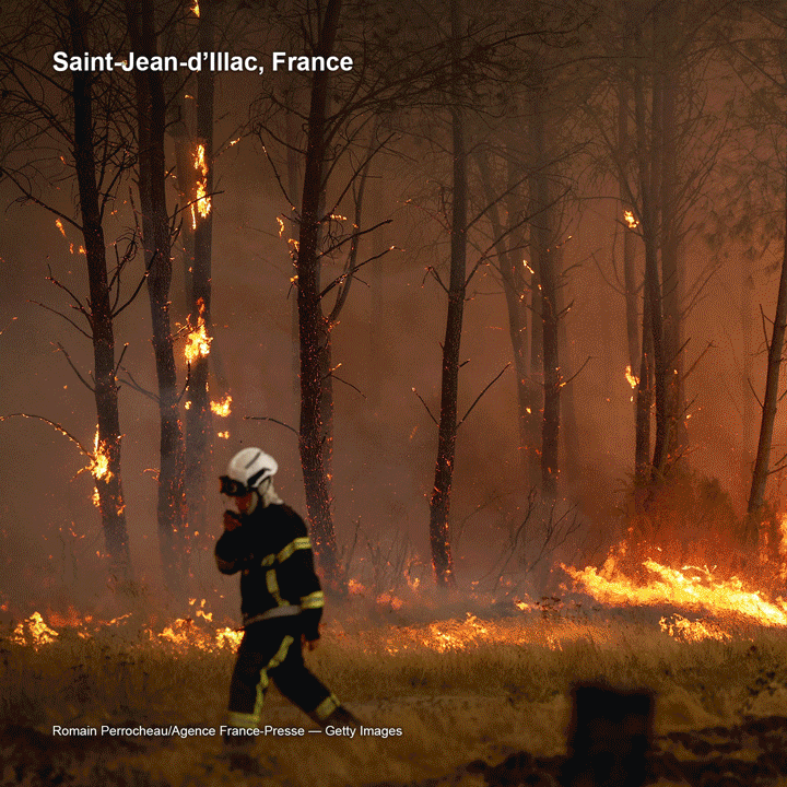 Hundreds of Thousands Evacuate as Fires Tear Through Europe