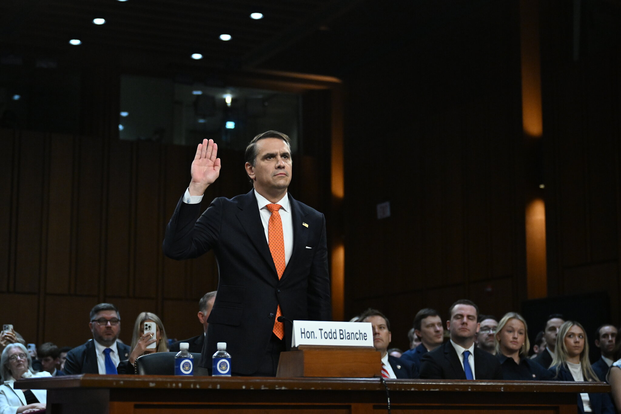Senate Democrats Press Blanche on Times Subpoenas