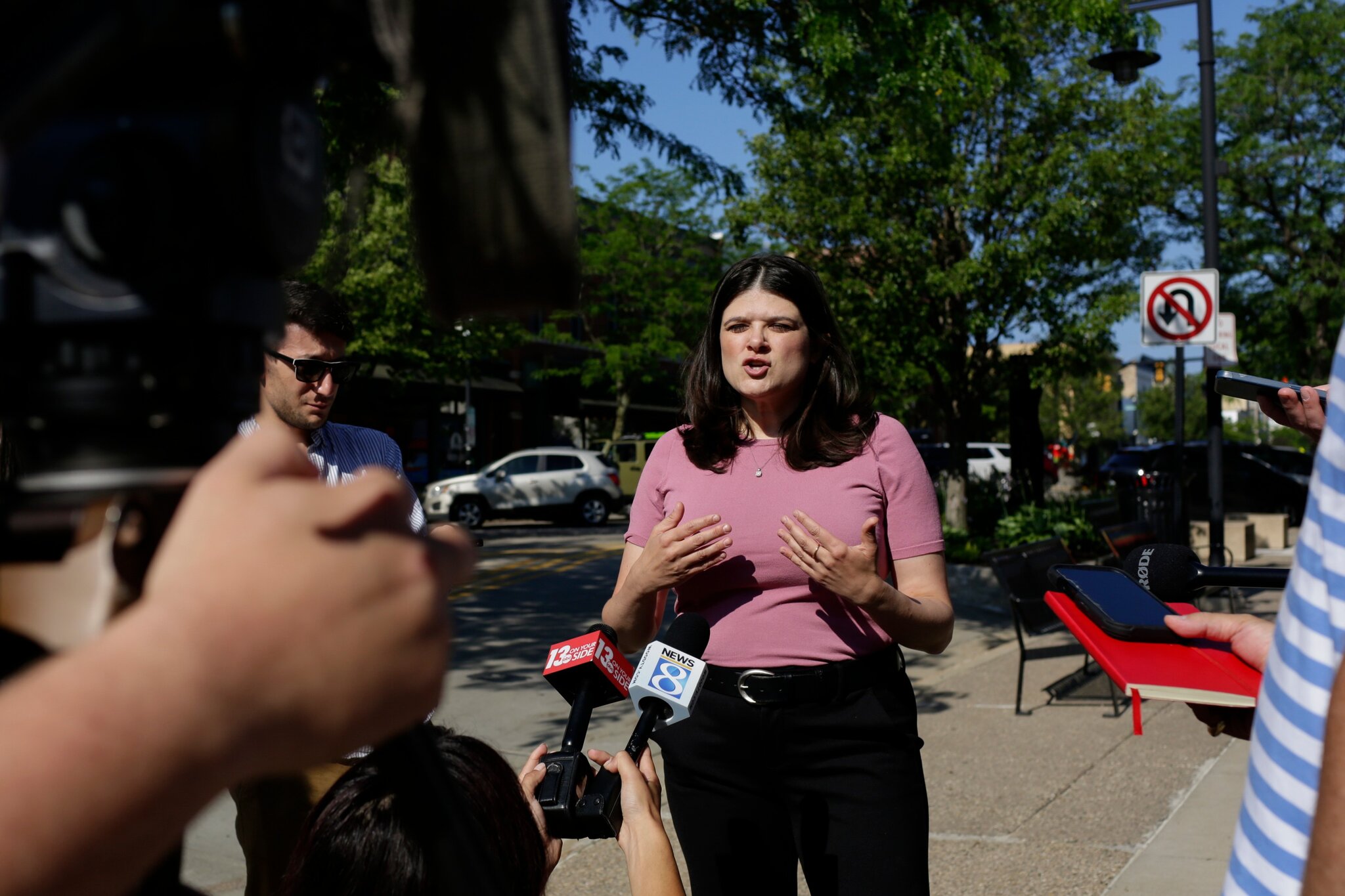 Haley Stevens’s accent briefly dominated the Michigan Democratic Senate primary.