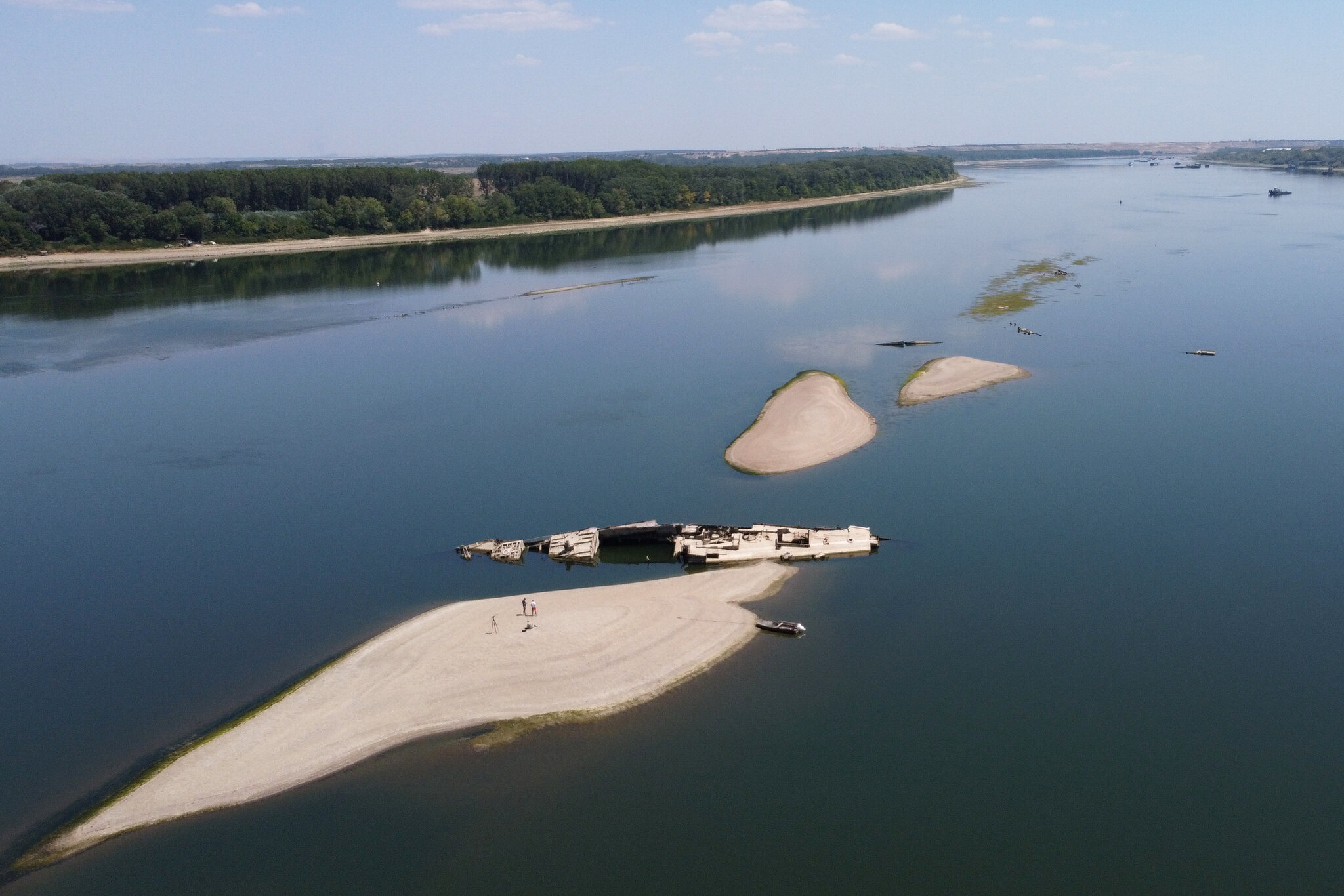 A Drying Danube River Reveals Nazi-Era Vessels, and Hazards of Heat