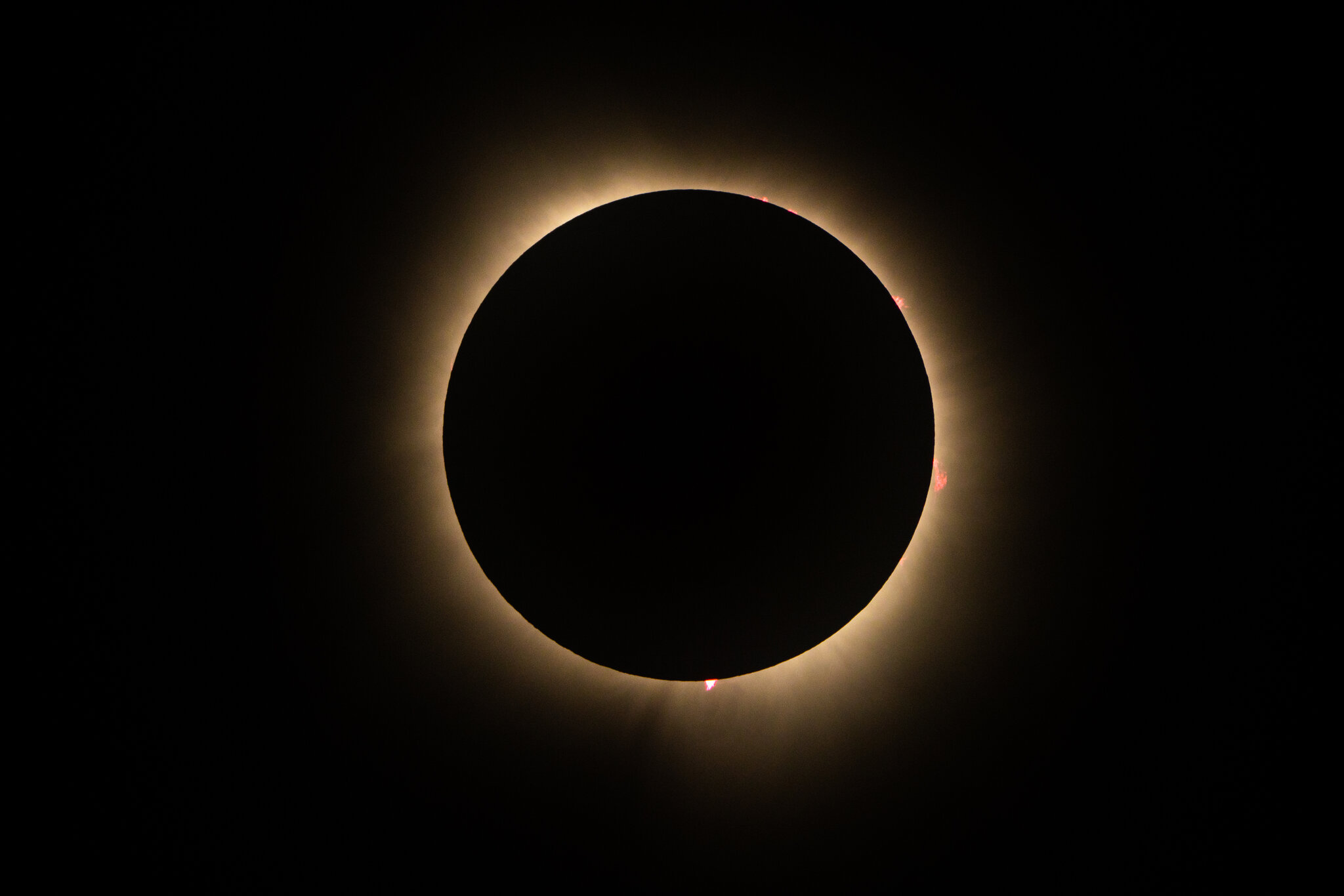 Solar eclipses occur when the sun, moon and Earth align in space.